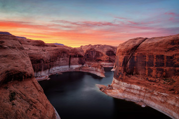 Lake Powell and Glen Canyon at low water levels