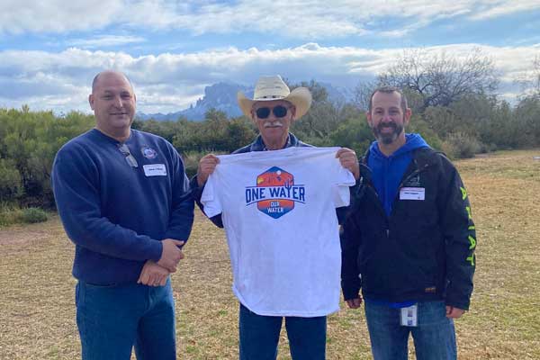 AWC and Apache Junction Water District leadership with Apache Junction Mayor Chip Wilson.