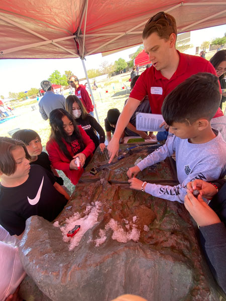 AWC staff participating in AZ Project WET fourth grade water festivals.