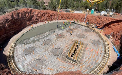 Concrete Pour - Tank Floor Progress 1