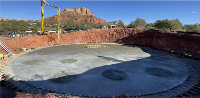 Concrete Pour - Tank FloorProgress 2