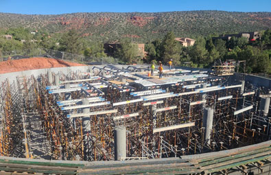 Tank Prestressing Wiring and Scaffolding 2
